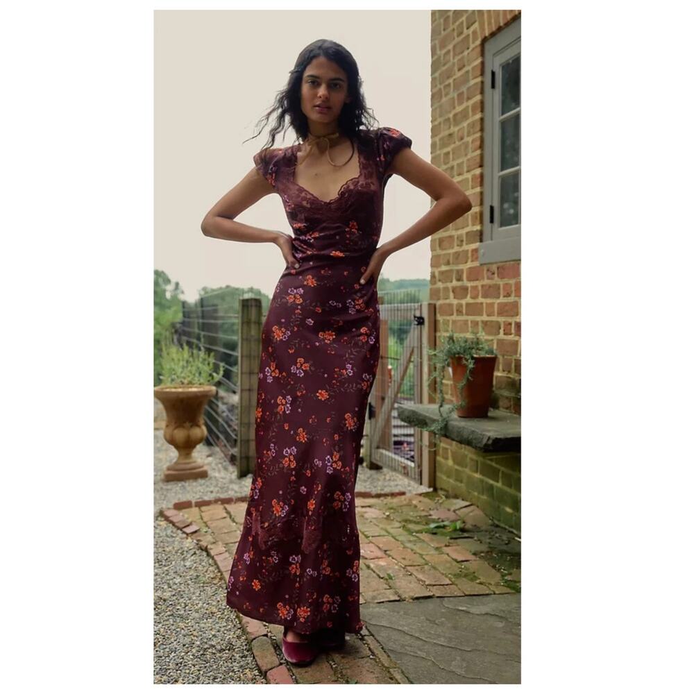 NEW Free People Butterfly Babe Cutout Maxi Dress Size Small